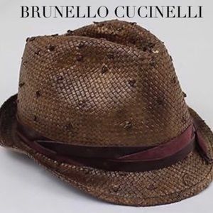 💥FLASH SALE💥NWT Brunello Cucinelli Straw Fedora